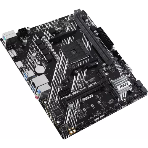 Материнская плата Asus PRIME B550M-K ARGB Soc-AM4 AMD B550 2xDDR4 mATX AC`97 8ch(7.1) GbLAN RAID+HDMI+DP