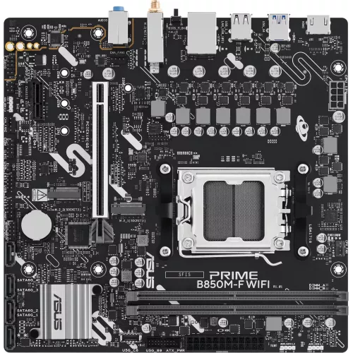 Материнская плата Asus PRIME B850M-F WIFI Socket AM5 AMD B850 2xDDR5 mATX AC`97 8ch(7.1) GbLAN RAID+VGA+HDMI