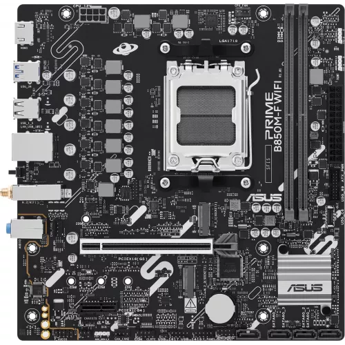 Материнская плата Asus PRIME B850M-F WIFI Socket AM5 AMD B850 2xDDR5 mATX AC`97 8ch(7.1) GbLAN RAID+VGA+HDMI