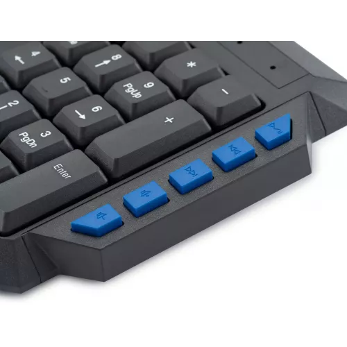 Клавиатура Оклик 750G FROST WAR черный/черный USB Multimedia for gamer (337452) кабель 1.8м