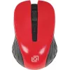 Мышь Оклик 545MW черный/красный оптическая 1600dpi беспров. USB для ноутбука 4but (368631)