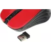 Мышь Оклик 545MW черный/красный оптическая 1600dpi беспров. USB для ноутбука 4but (368631)