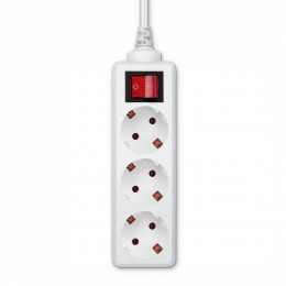Сетевой удлинитель Buro BU-PS3.3/W 3м (3 розетки) белый (пакет ПЭ)