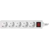 Сетевой удлинитель Buro BU-PS5.1/W 1.5м (5 розеток) белый (пакет ПЭ)