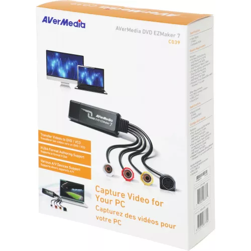 Карта видеозахвата Avermedia DVD EZMaker 7 C039 внешний USB/S-video x1