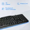 Клавиатура Оклик 170M черный USB (855272) кабель 1.5м
