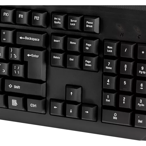 Клавиатура Оклик 170M черный USB (855272) кабель 1.5м