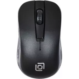 Мышь Оклик 445MW черный оптическая 1600dpi беспров. USB 3but (945817)