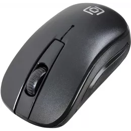 Мышь Оклик 445MW черный оптическая 1600dpi беспров. USB 3but (945817)