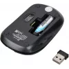 Мышь Оклик 445MW черный оптическая 1600dpi беспров. USB 3but (945817)