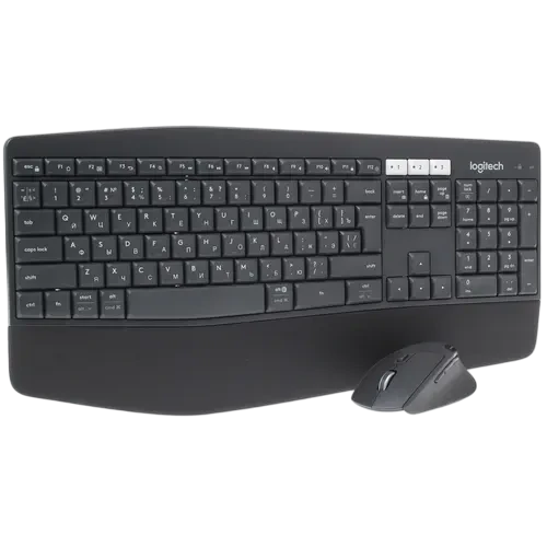 Клавиатура + мышь Logitech MK850 клав:черный мышь:черный USB беспроводная BT slim Multimedia (920-008232)