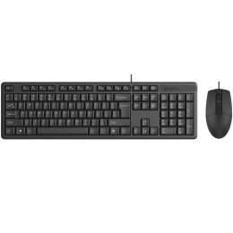 Клавиатура + мышь A4Tech KR-3330S клав:черный мышь:черный USB