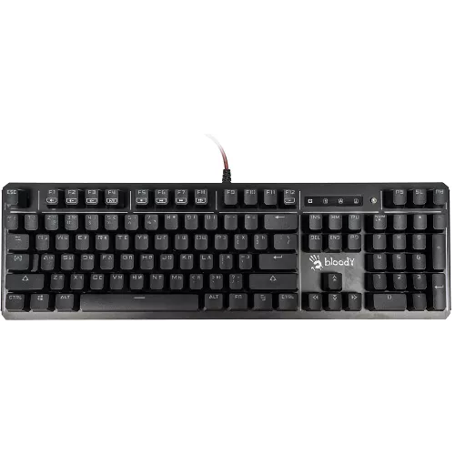 Клавиатура A4Tech B975 механическая черный USB Multimedia for gamer LED (подставка для запястий) кабель 1.8м