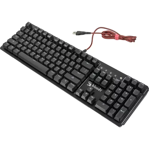 Клавиатура A4Tech B975 механическая черный USB Multimedia for gamer LED (подставка для запястий) кабель 1.8м
