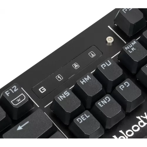 Клавиатура A4Tech B975 механическая черный USB Multimedia for gamer LED (подставка для запястий) кабель 1.8м