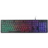 Клавиатура Оклик 550ML черный USB slim Multimedia LED (1061617) кабель 1.5м
