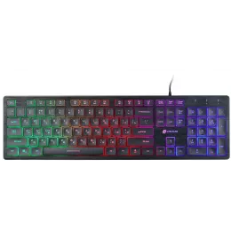 Клавиатура Оклик 550ML черный USB slim Multimedia LED (1061617) кабель 1.5м