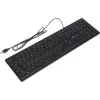Клавиатура Оклик 550ML черный USB slim Multimedia LED (1061617) кабель 1.5м