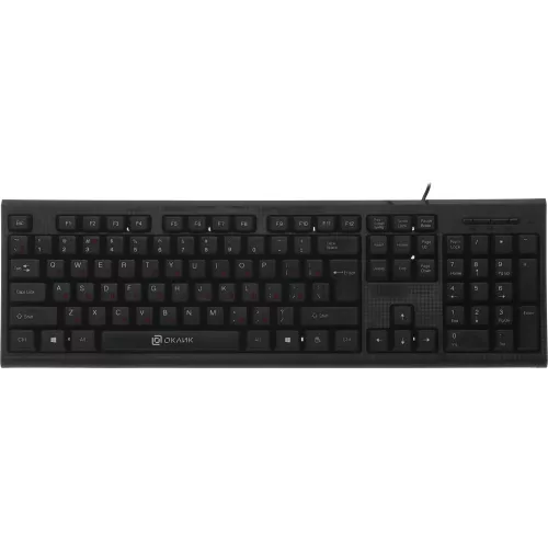 Клавиатура Оклик 120M черный USB (1083044) кабель 1.6м