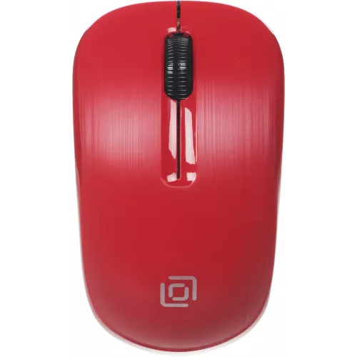 Мышь Оклик 525MW черный/красный оптическая 1000dpi беспров. USB для ноутбука 3but (1090720)