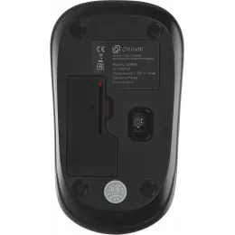 Мышь Оклик 525MW черный/красный оптическая 1000dpi беспров. USB для ноутбука 3but (1090720)
