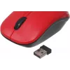 Мышь Оклик 525MW черный/красный оптическая 1000dpi беспров. USB для ноутбука 3but (1090720)