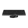 Клавиатура + мышь A4Tech Fstyler FG1010 клав:черный/серый мышь:черный/серый USB беспроводная Multimedia (FG1010 GREY)