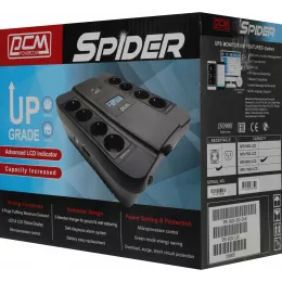 Источник бесперебойного питания Powercom Spider SPD-900U LCD 540Вт 900ВА черный