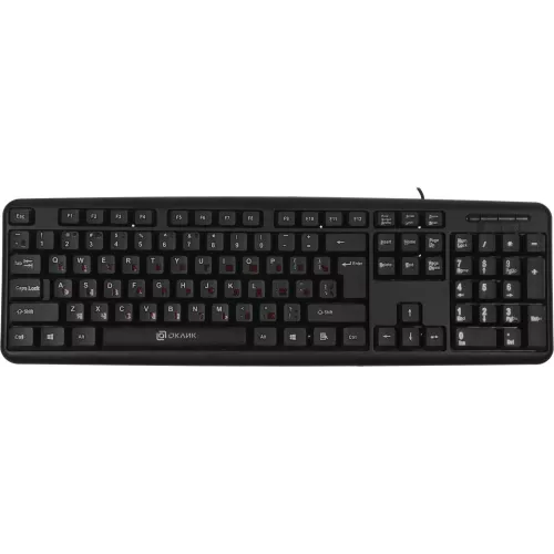 Клавиатура Оклик 90MV2 черный USB (1185967) кабель 1.8м
