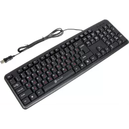 Клавиатура Оклик 90MV2 черный USB (1185967) кабель 1.8м