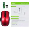 Мышь Acer OMR032 черный/красный оптическая 1600dpi беспров. USB 4but (ZL.MCEEE.009)