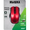 Мышь Acer OMR032 черный/красный оптическая 1600dpi беспров. USB 4but (ZL.MCEEE.009)