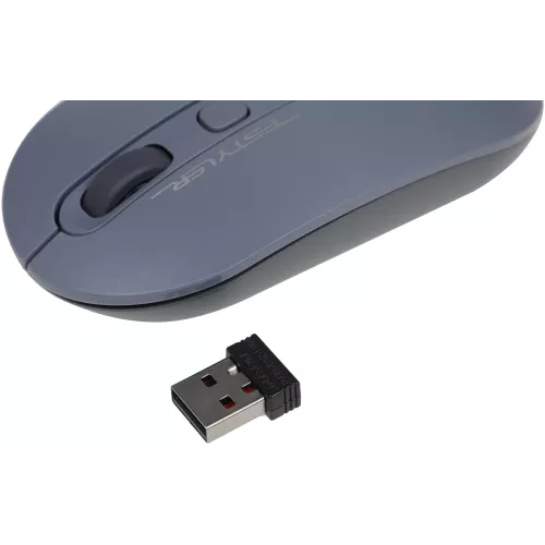 Мышь A4Tech Fstyler FG20 пепельный/синий оптическая 2000dpi беспров. USB для ноутбука 4but (FG20 ASH BLUE)