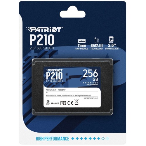 Накопитель SSD Patriot SATA-III 256GB P210S256G25 P210 2.5"