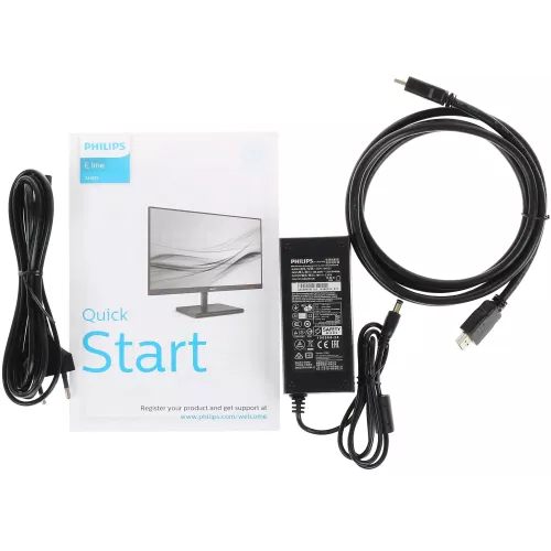 Монитор Philips 23.8" 245E1S (00/01) черный IPS LED 16:9 HDMI матовая 250cd 178гр/178гр 2560x1440 75Hz VGA DP 2K 3.24кг