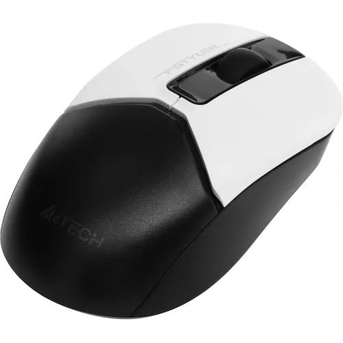 Мышь A4Tech Fstyler FB12 белый/черный оптическая 1200dpi беспров. BT/Radio USB 3but (FB12 PANDA)