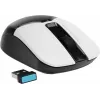 Мышь A4Tech Fstyler FB12 белый/черный оптическая 1200dpi беспров. BT/Radio USB 3but (FB12 PANDA)