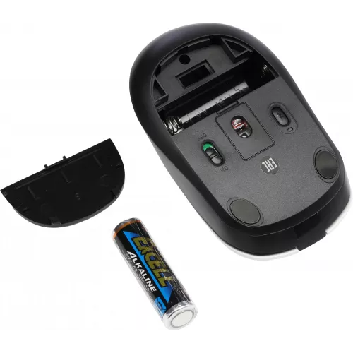 Мышь A4Tech Fstyler FB12 белый/черный оптическая 1200dpi беспров. BT/Radio USB 3but (FB12 PANDA)