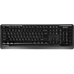 Клавиатура + мышь A4Tech Fstyler FG1012 клав:черный/серый мышь:черный USB беспроводная Multimedia (FG1012 BLACK)