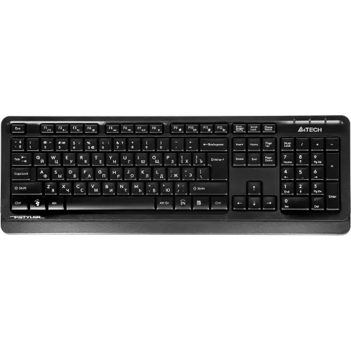 Клавиатура + мышь A4Tech Fstyler FG1012 клав:черный/серый мышь:черный USB беспроводная Multimedia (FG1012 BLACK)