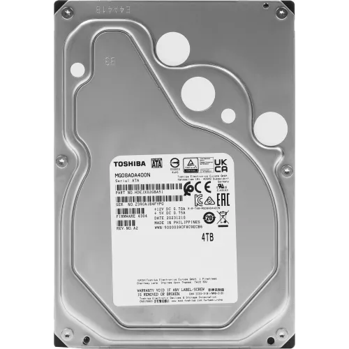 Жесткий диск Toshiba SATA-III 4TB MG08ADA400N Desktop Enterprise Capacity 512N (7200rpm) 256Mb 3.5"