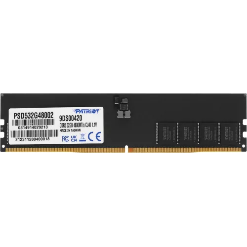 Память DDR5 32GB 4800MHz Patriot PSD532G48002 Signature RTL PC5-38400 CL40 DIMM 288-pin 1.1В dual rank Ret
