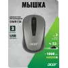 Мышь Acer OMR134 серый оптическая 1000dpi беспров. USB для ноутбука 3but (ZL.MCEEE.01H)