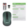 Мышь Acer OMR135 зеленый оптическая 1000dpi беспров. USB для ноутбука 3but (ZL.MCEEE.01I)