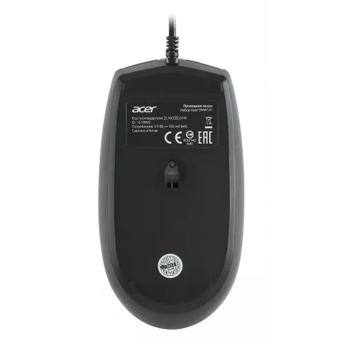 Клавиатура + мышь Acer OMW141 клав:черный мышь:черный USB (ZL.MCEEE.01M)