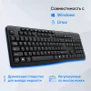 Клавиатура Оклик 305M черный USB Multimedia (1659987) кабель 1.6м