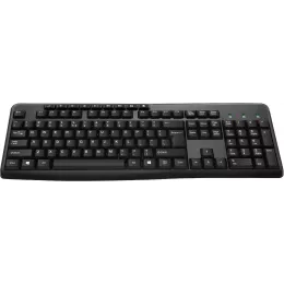 Клавиатура Оклик 305M черный USB Multimedia (1659987) кабель 1.6м