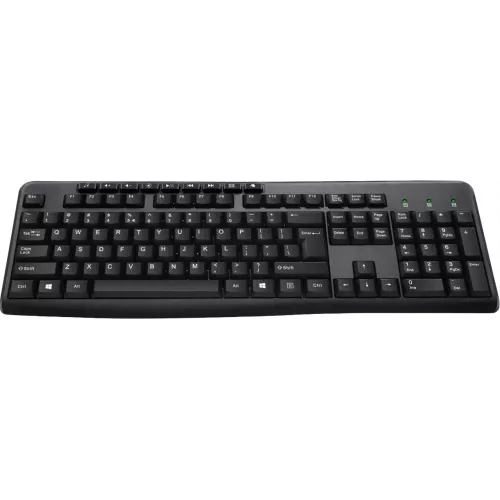 Клавиатура Оклик 305M черный USB Multimedia (1659987) кабель 1.6м