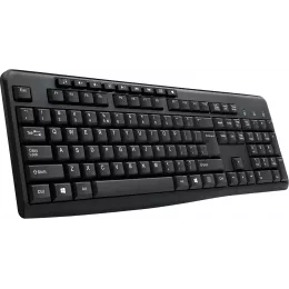 Клавиатура Оклик 305M черный USB Multimedia (1659987) кабель 1.6м