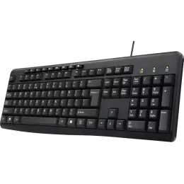 Клавиатура Оклик 305M черный USB Multimedia (1659987) кабель 1.6м